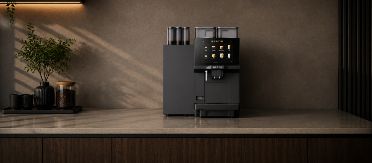 Bestir BP200 high-volume commercial coffee machine available to rent from EMCAT