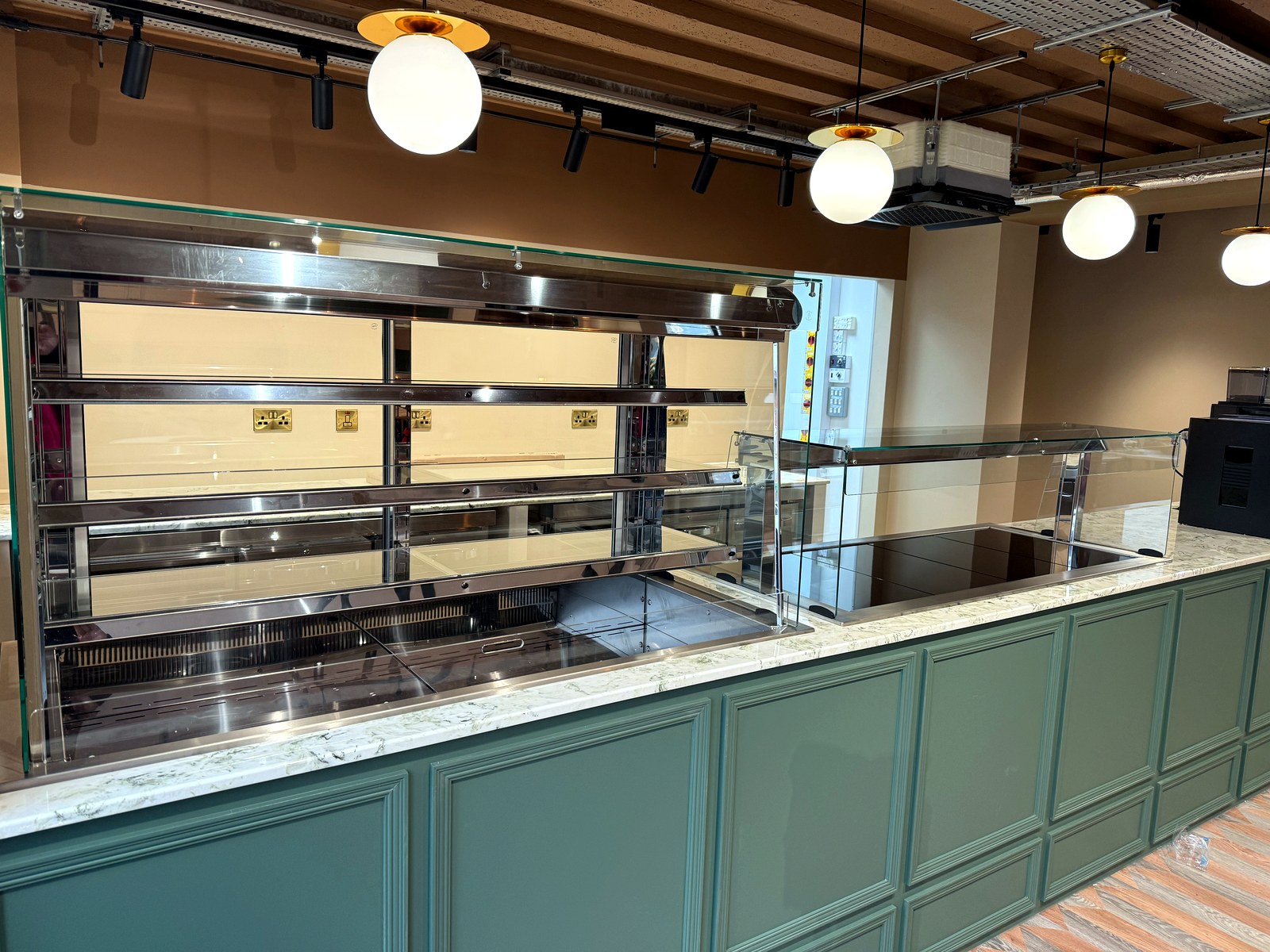 Bespoke bakery counter installation